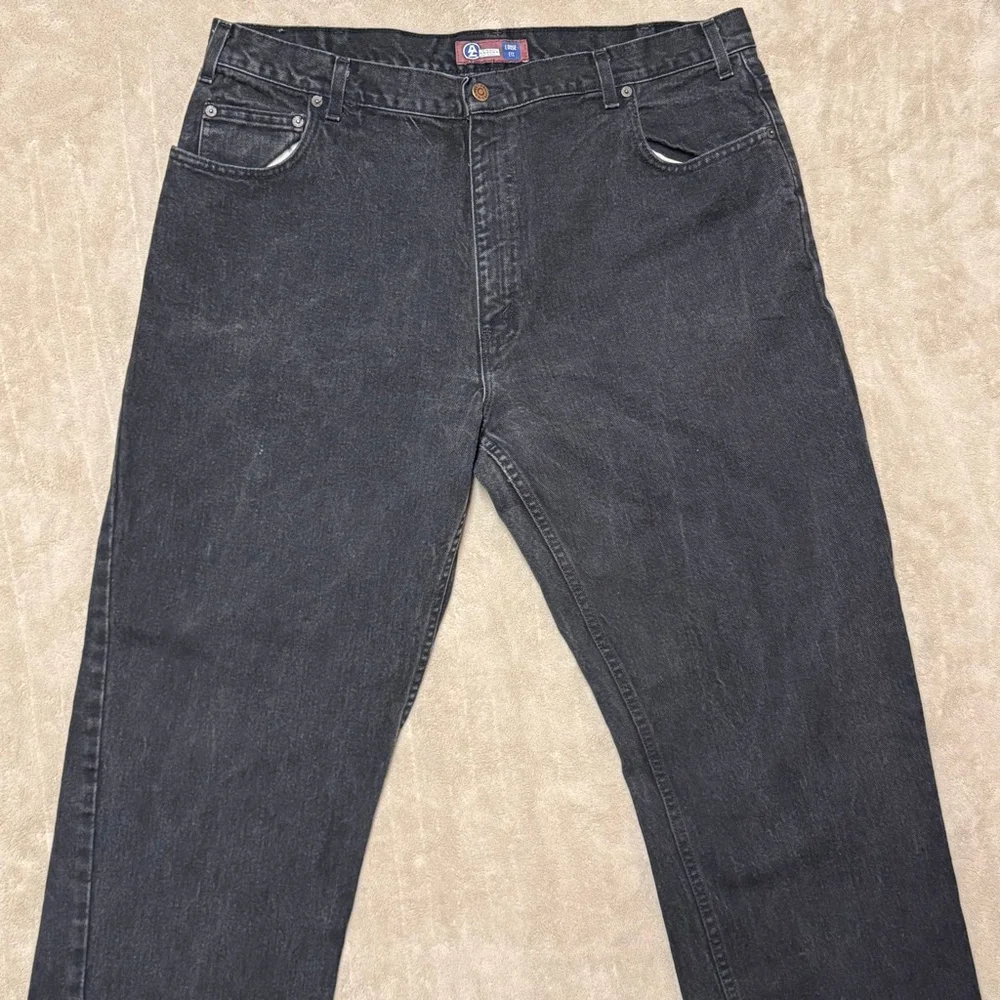Men's Arizona Jean Co. Black Loose Fit Straight Jeans 36x30